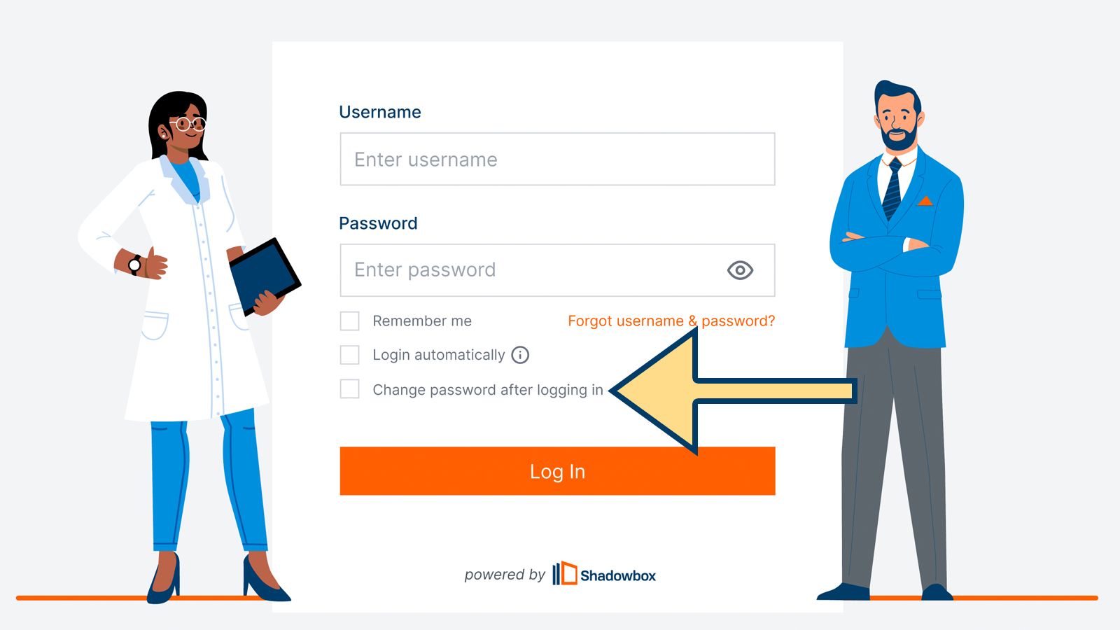 Figure 1.2 Shadowbox Login